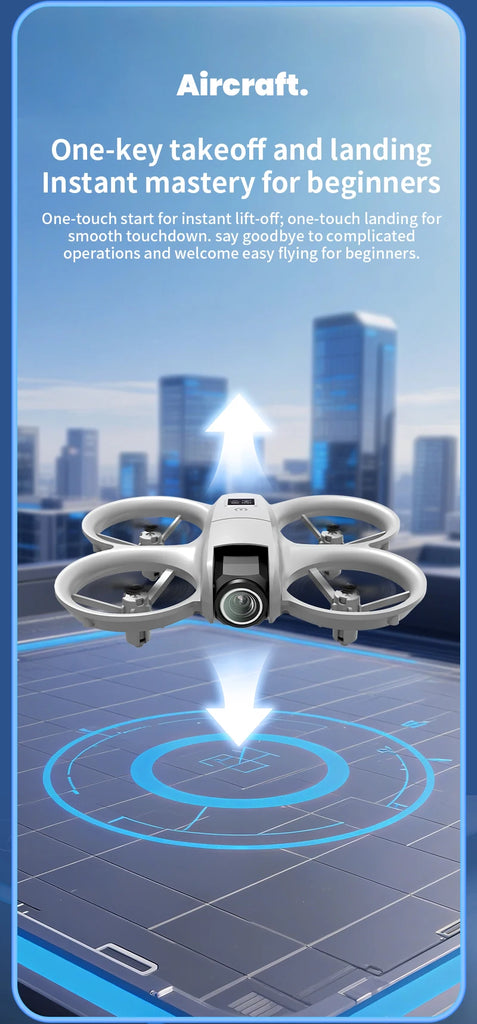 H135 Mini Drone WiFi FPV with 4K Camera, Foldable Quadcopter with Colorful Lights – RC Toys & Gifts