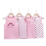 Girls’ Summer Tank Tops – Cartoon Cotton Camisoles, Ages 3-8 thumbnail 1