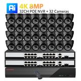 KANTURE 32CH 8MP 4K CCTV Camera System with AI Human Detection – Indoor & Outdoor POE Dome Cameras, Night Vision Security Kit thumbnail 29