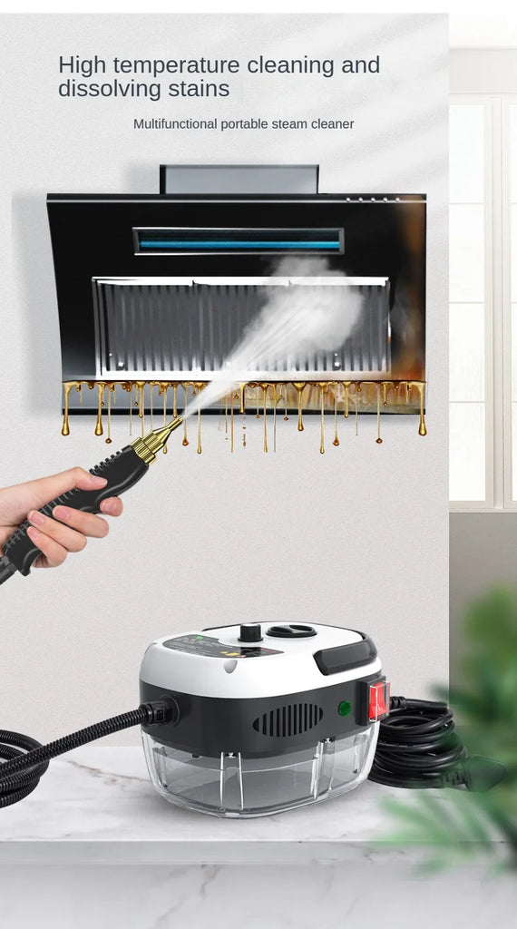 High-Temperature Steam Cleaner for Home, Car & Kitchen – Sterilization & Deep Cleaning, 110V US / 220V EU Plug