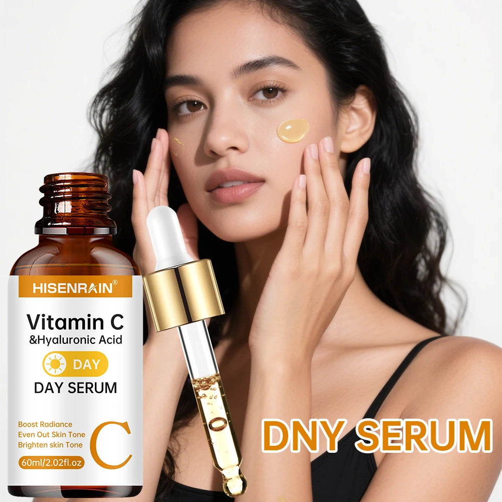 HISENRAIN Vitamin C Retinol Hyaluronic Acid Serum Duo Anti Aging Brightening Hydration Combo