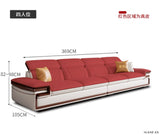 MINGDIBAO Italian Genuine Leather L-Shaped Sofa Set with Adjustable Headrests, Bluetooth Speaker & Wireless Charging thumbnail 35