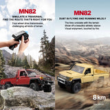 MN82 LC79 1:12 Retro 4WD RC Pickup Truck with LED Lights – Professional Remote Control Off-Road Model thumbnail 4