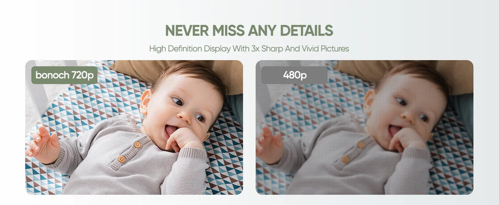 SM70V2 7" 1080P HD Split Screen Video Baby Monitor with Two Cameras – Hack Proof, Remote Zoom/Pan/Tilt, 4000mAh Battery