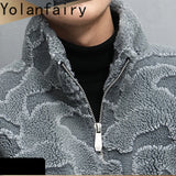 Nature Wool Men’s Real Fur Shearling Coat – Winter Leather Jacket, Loose Fit, Short Style thumbnail 5