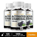 Activated Charcoal Capsules for Gut Health, Bloating and Gas Relief – Digestive Detox and Colon Cleanse Supplement – 30/60/120 Capsules thumbnail 15