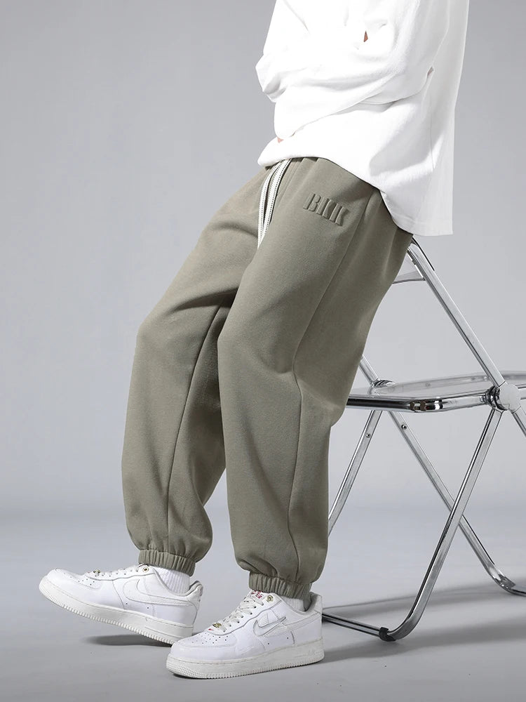 Men’s Big Size Hip Hop Jogger Sweatpants 6XL–8XL Loose Fit Cotton Blend Pants