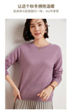 WinvyNee Women's 100% Wool Ribbed Crew Neck Sweater – Slim Fit Winter Knit Pullover thumbnail 22