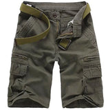 Men’s Vintage Denim Cargo Shorts – Distressed Knee-Length Summer Shorts thumbnail 12