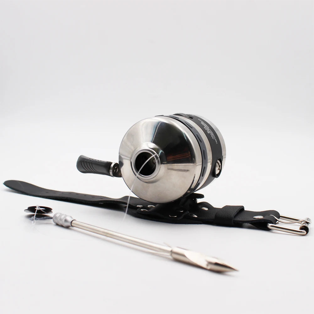 Fishing Wheel Bait Deep Sea BL25 – Fish Dart Wheel with Wire Metal Slingshot & Interchangeable Closed Wheel