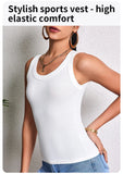 3-Piece Women’s Solid Color Knit Tank Top Vest Set thumbnail 9