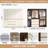 Luxury Nordic Modern Metal Wardrobe with Storage Drawers – Adult Bedroom Closet Furniture thumbnail 35