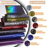 300cm High Gloss Forged Carbon Fiber Vinyl Wrap Film – Black, Gold, Silver, Red – 30/50cm Width PVC Car Hood Adhesive Sticker thumbnail 7