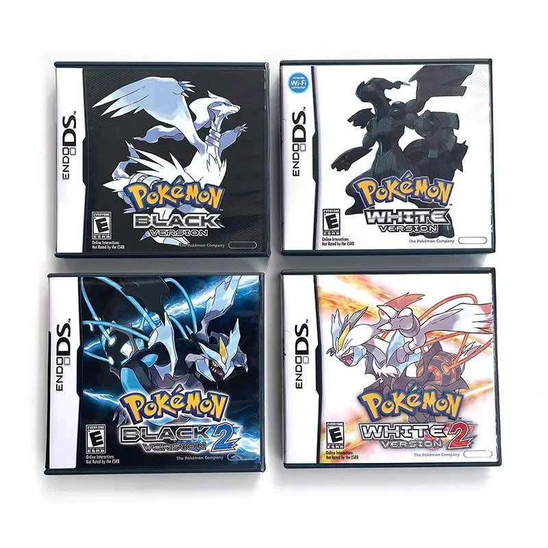 Pokemon Black & White 1+2 Combined Card for DS/NDS/3DS with Box Cassette