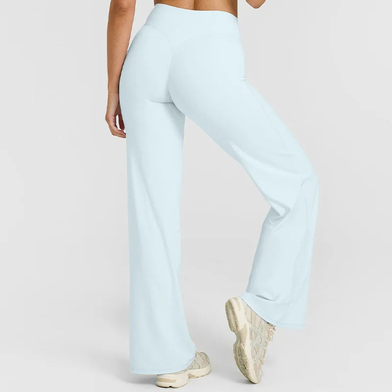 Straight Leg Ultra-Soft Butter Fabric Yoga Pants for Women – Mid-Waist Sports Leggings
