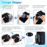 Wireless Shoulder Heating Pad With Massage 6 Temperature Levels App Control 5000mAh Battery AMH02 thumbnail 22