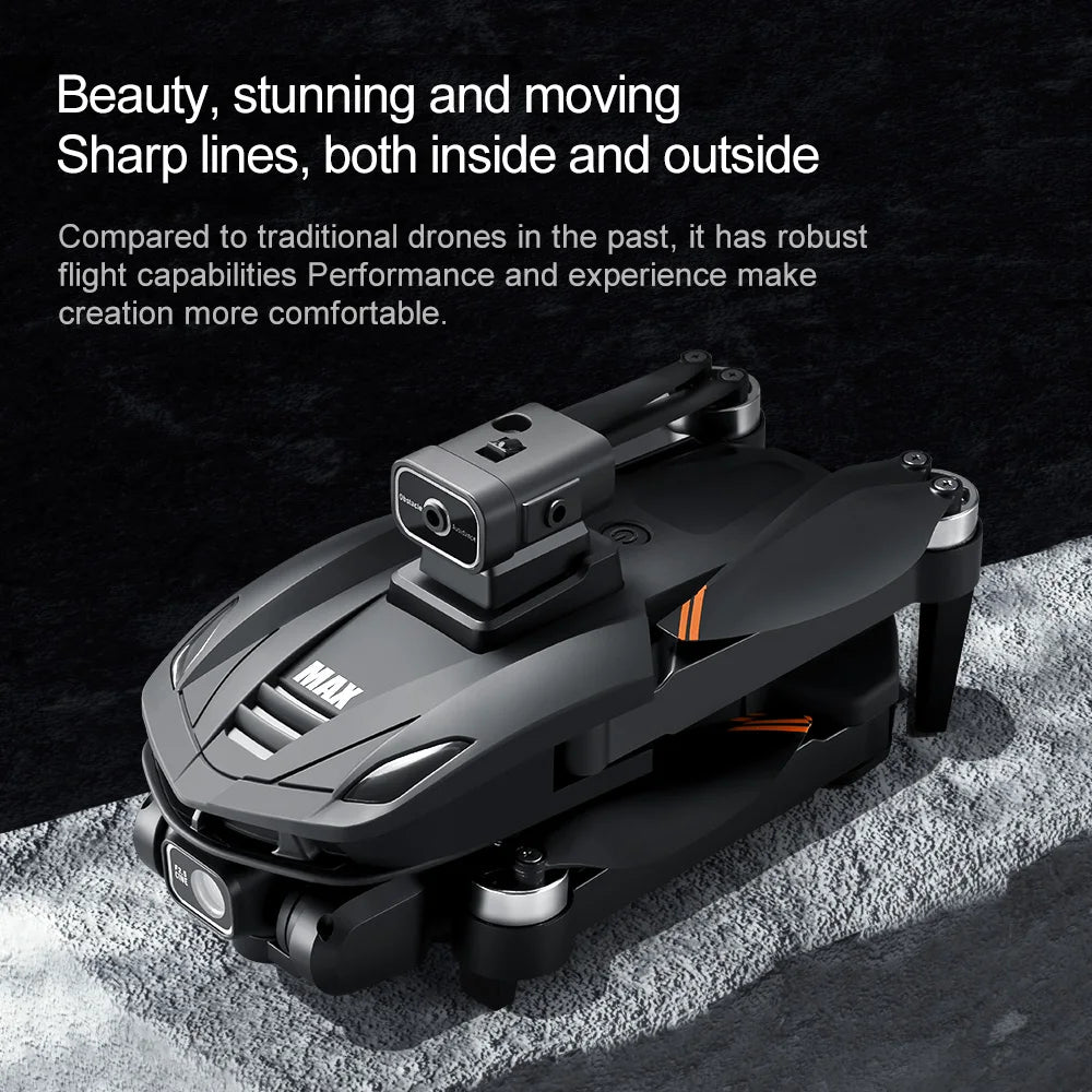 V168 Pro MAX 8K GPS Drone with 5G WIFI, 4.5" Screen, FPV, 360° Obstacle Avoidance & Brushless Motor RC Quadcopter