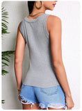 3-Piece Women’s Solid Color Knit Tank Top Vest Set thumbnail 20