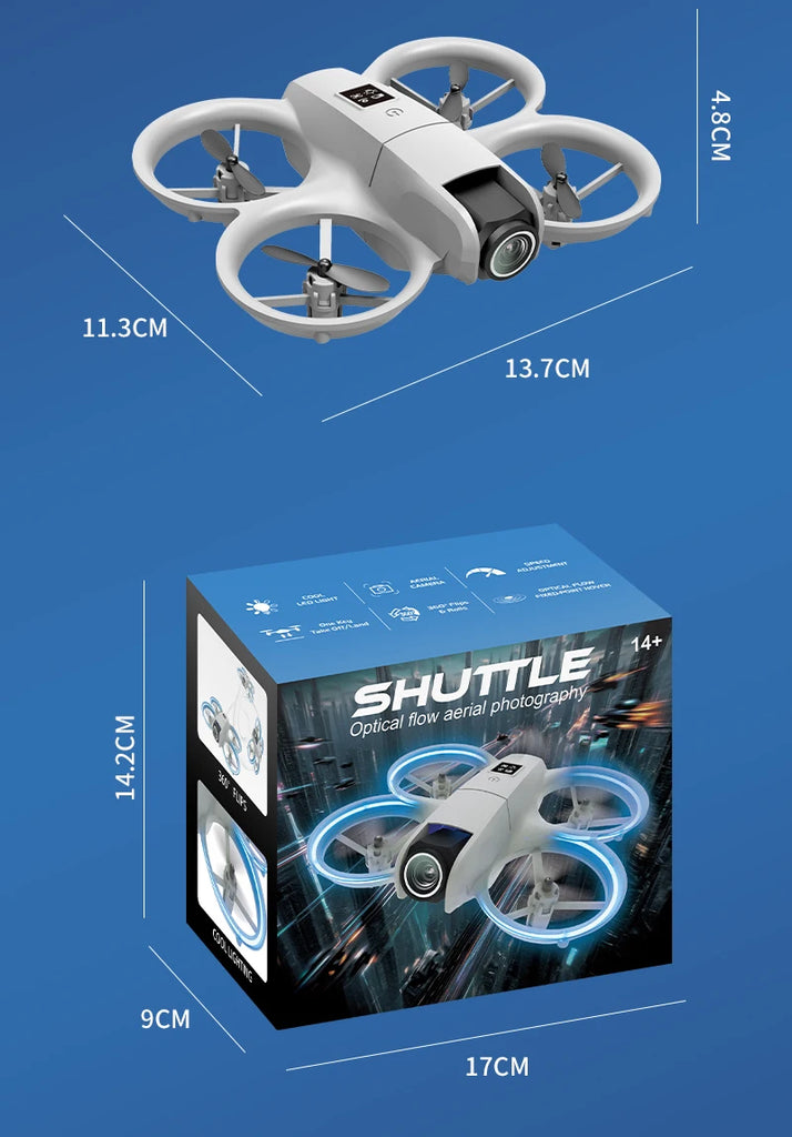 H135 Mini Drone WiFi FPV with 4K Camera, Foldable Quadcopter with Colorful Lights – RC Toys & Gifts