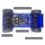 WPL C24-1 1:16 Scale 4WD RC Rock Crawler Truck with LED Lights – 2.4G Remote Control Off-Road Buggy thumbnail 4