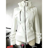 Spring Retro Faux Fur Coat for Women – Vintage 2000s Harajuku Gothic Punk Jean Parka thumbnail 9