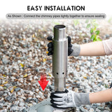 Outdoor Fire Wood Stove Chimney Pipe – Portable Stainless Steel Stove Accessory for Camping & Home Use thumbnail 16