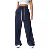 Autumn & Winter Women’s Elastic Waist Wide Leg Casual Pants thumbnail 3