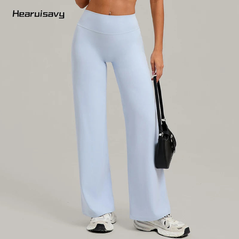 Hearuisavy Women Straight-Leg Sports Pants Yoga & Fitness Leggings