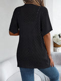 Casual Hollow Out Knitted Short Sleeve Cardigan for Women thumbnail 15