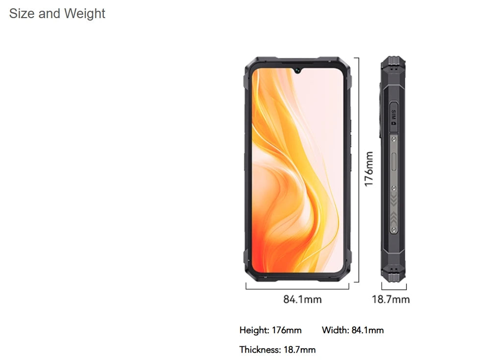 Cubot KingKong 11 Rugged 5G Smartphone, 10200mAh Battery, Dimensity 7025, 32GB RAM, 256GB ROM, 108MP Triple Camera, 6.72" FHD+ 120Hz Display, Android 15