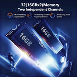 LENO 15.6" Laptop 32GB RAM 2TB SSD Intel 6500Y Windows 11 Notebook with Backlit Fingerprint & 5000mAh Battery thumbnail 12