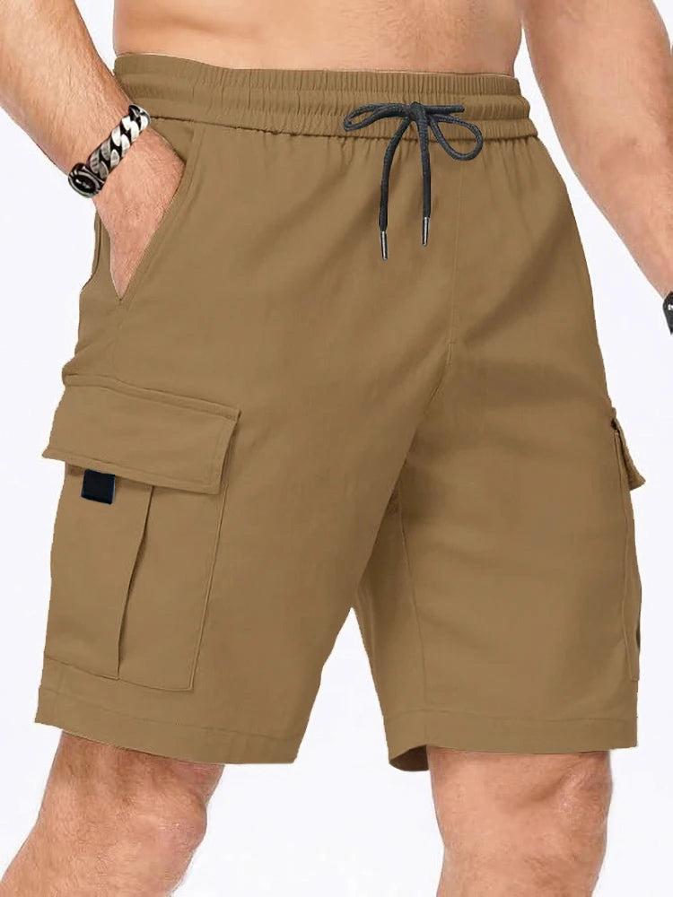 Summer Men’s Lightweight Cargo Shorts – Multi-Pocket Casual Outdoor Jogging Shorts