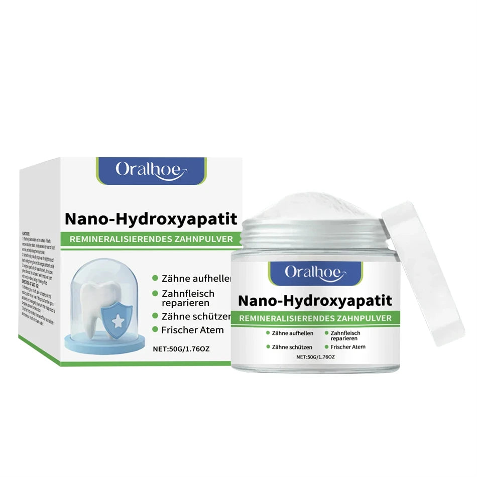 Winter Whitening Tooth Powder with 10% Hydroxyapatite – Enamel Repair, Remineralizing Formula, Cool Mint Fresh Breath