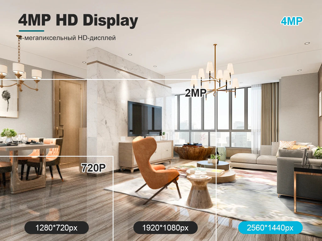 Techage 8CH 4MP POE Security Camera System Kit with AI Face Detection and Audio Recording