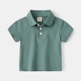 Fashion Kids Boys Polo Shirt – Luxury Stand Collar Summer Tee, Soft Breathable Cotton thumbnail 43