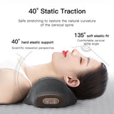 Electric Neck Massager Pillow Cervical Stretcher with Heat & Vibration – Orthopedic Neck and Back Support thumbnail 4
