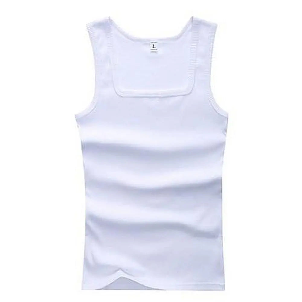 Men’s Sleeveless Cotton Fitness Tank Top – Breathable Summer Gym Vest