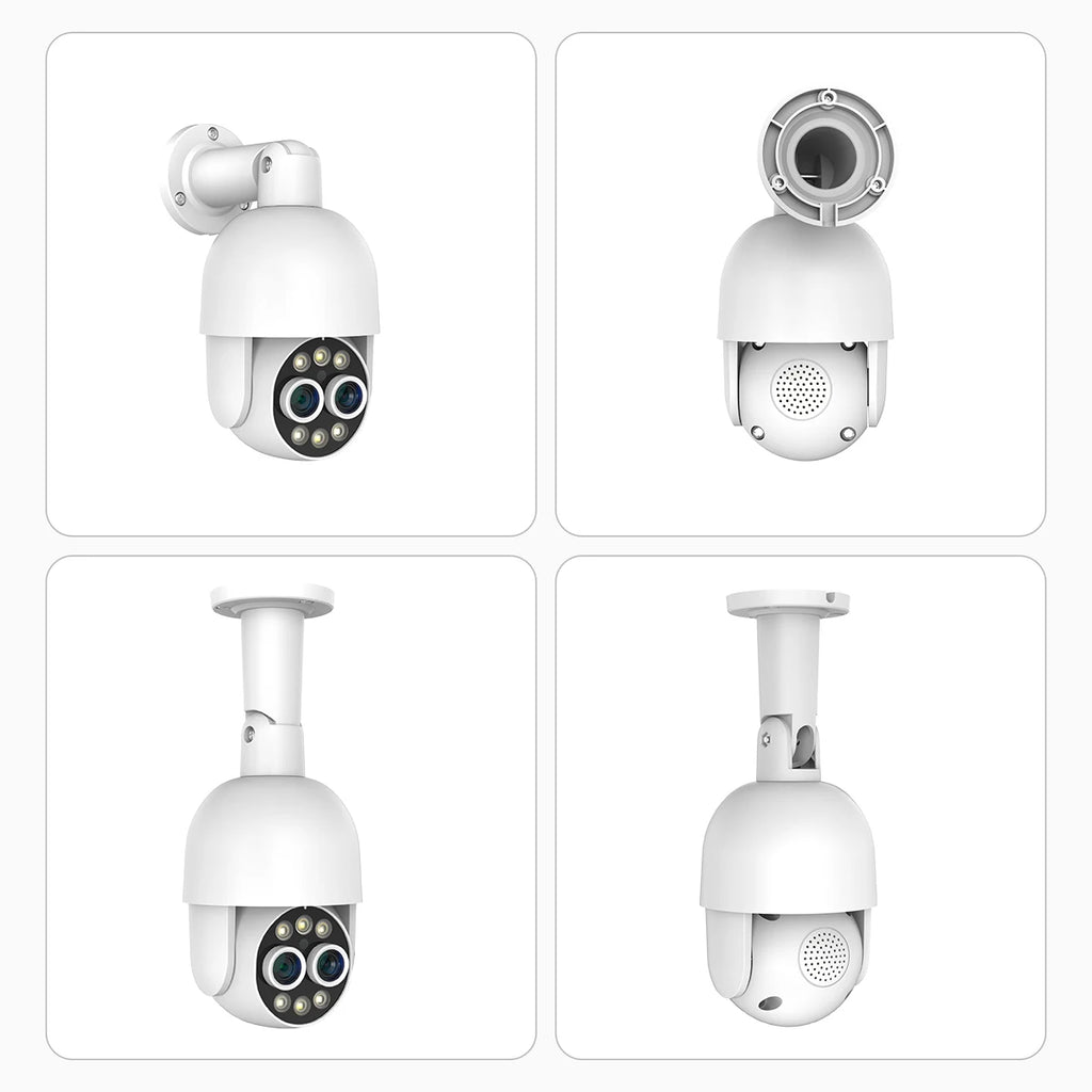 Techage 16CH 8MP Dual Lens PTZ POE CCTV Camera System with Human Detection and Two-Way Audio