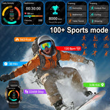 Military-Grade GPS Smartwatch for Men – 2.01” AMOLED, Bluetooth Calling, 3ATM Waterproof, 100+ Sports, 540mAh Battery thumbnail 4