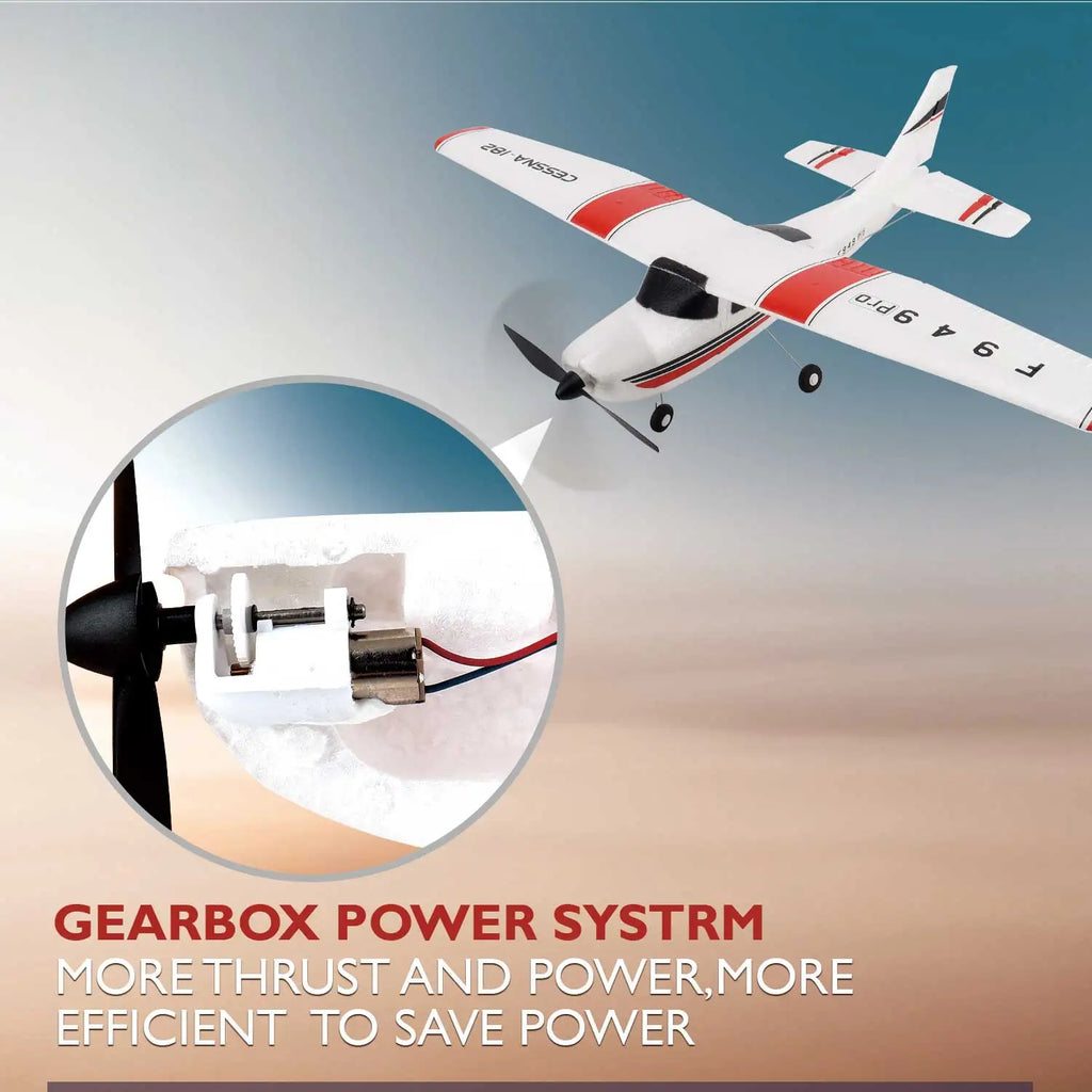 WLtoys F949 LCD RC Airplane Cessna 182 3D/6G 3CH Fixed Wing with Gyroscope Night Flight Ready