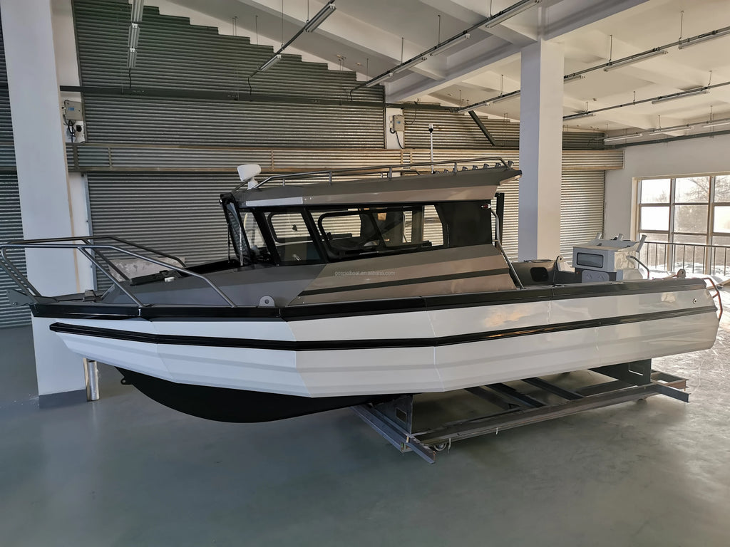 25ft / 7.5m Aluminum Easy Craft Fishing Boat – CE Certified, Outboard Ready, 8 Person Capacity