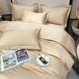 Luxury 100% Egyptian Cotton Bedding Set – Duvet Cover & Pillowcases, Soft Bed Linen for Double, Queen, King Size Beds thumbnail 57