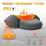 Electric Neck Massager Pillow Cervical Stretcher with Heat & Vibration – Orthopedic Neck and Back Support thumbnail 2