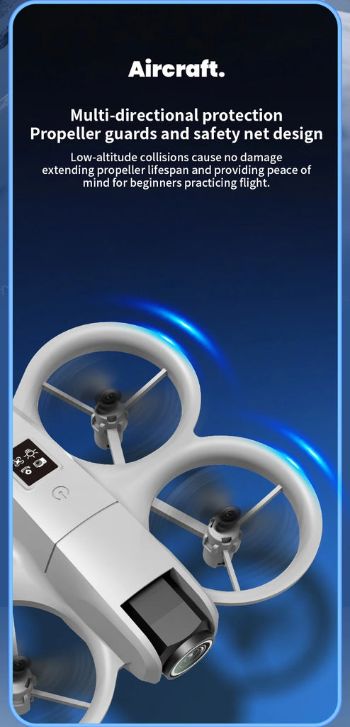 H135 Mini Drone WiFi FPV with 4K Camera, Foldable Quadcopter with Colorful Lights – RC Toys & Gifts