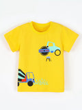 Children's Construction Truck Graphic Short Sleeve T-Shirt thumbnail 2