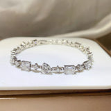 925 Sterling Silver Moissanite Bracelet thumbnail 1