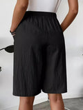 Elastic Waist Wrap Skort thumbnail 10