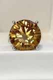 20 Carat Moissanite 925 Sterling Silver Ring thumbnail 4