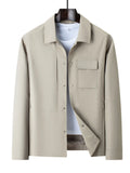 Men's Plus Size Snap Down Long Sleeve Jacket thumbnail 3