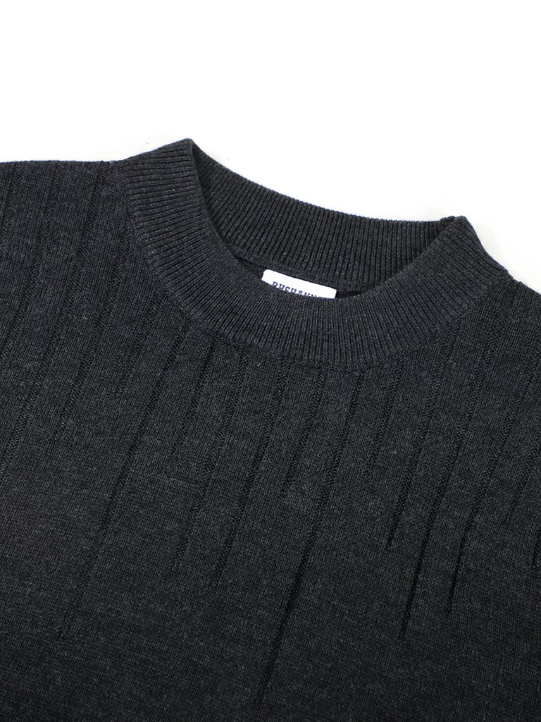 Men's Mock Neck Short Sleeve Knit Top